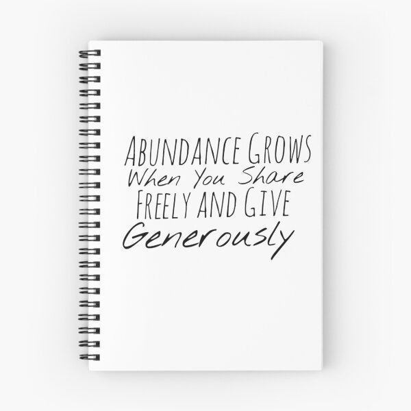 Item preview, Abundance Grows When You Share Freely and Give Generously – Generosity Affirmation designed and sold by Camila  Ardila.