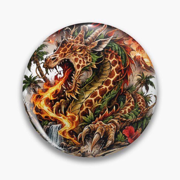 Item preview, Tattoo Dragon Fire Wild and Free  designed and sold by SafariVillage.
