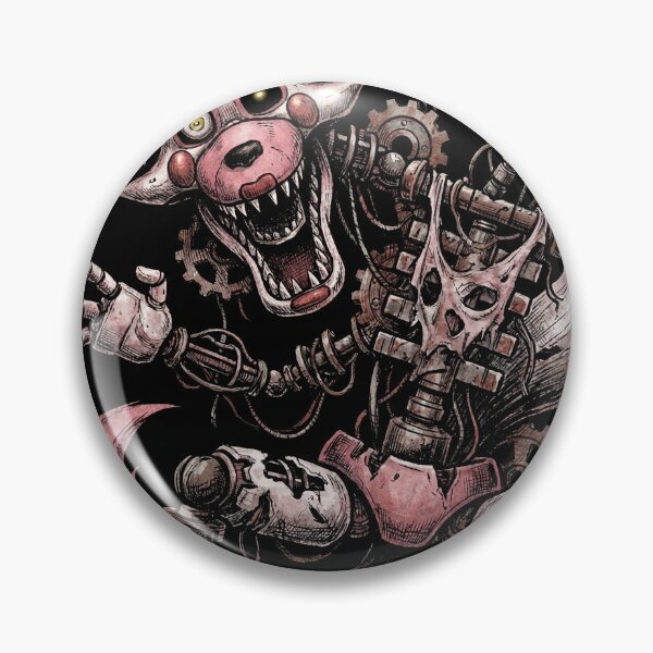 Item preview, Mangle White Fox Pink Accents Horror Icon designed and sold by Senpaiwaves.