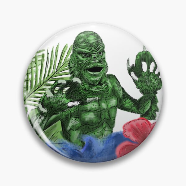 Item preview, Creature from the black Lagoon Tropical  monster designed and sold by ArtbyPriscilla.