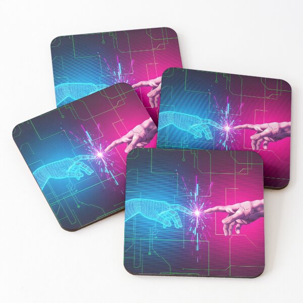 Item preview, The Spark of Connection Human and AI Hands designed and sold by powersunlight.