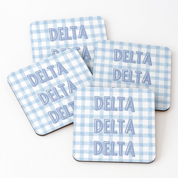 Item preview, Delta Delta Delta Gingham Blue Print designed and sold by Sophab723.
