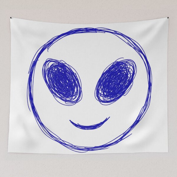 Item preview, Classic 90s Doodle Alien Smiley Face designed and sold by crazygoose30.