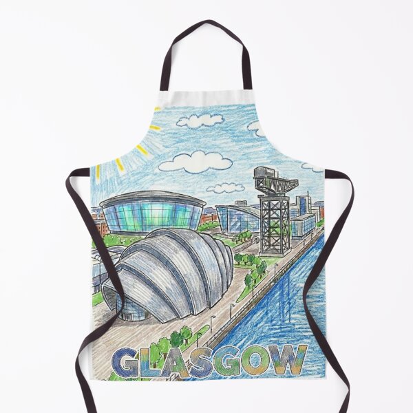 Item preview, Glasgow Skyline Crayon Art - Armadillo, Hydro & Crane Landmarks designed and sold by Loom on the Loch.