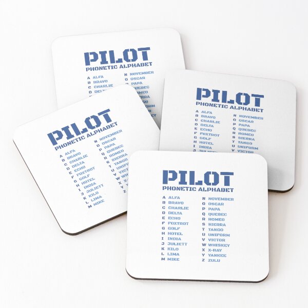 Item preview, Pilot Phonetic Alphabet Blue – Minimalist Aviation designed and sold by AnnSign.