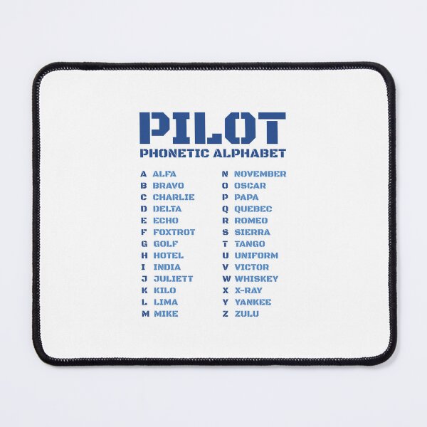 Item preview, Pilot Phonetic Alphabet Blue – Minimalist Aviation designed and sold by AnnSign.