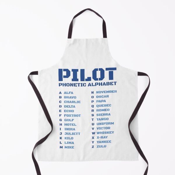 Item preview, Pilot Phonetic Alphabet Blue – Minimalist Aviation designed and sold by AnnSign.