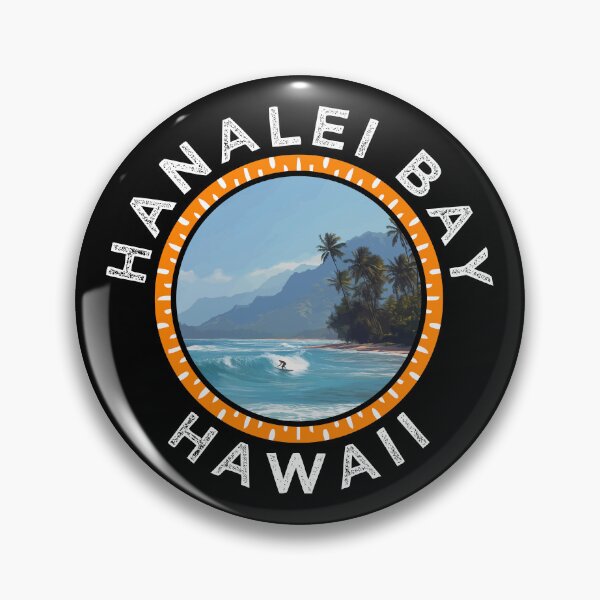 Item preview, Hanalei Bay - Hawaii (with White Lettering) designed and sold by VelvetRoom.