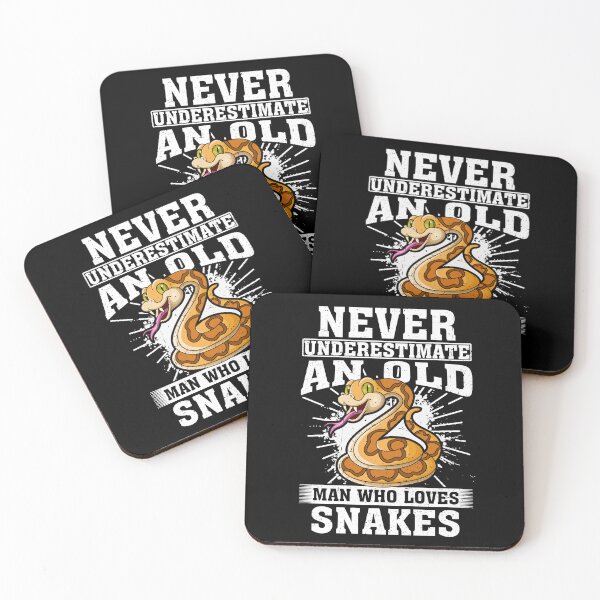 Item preview, Never Underestimate An Old Man Who Loves Snakes  designed and sold by CosmoKitsch.