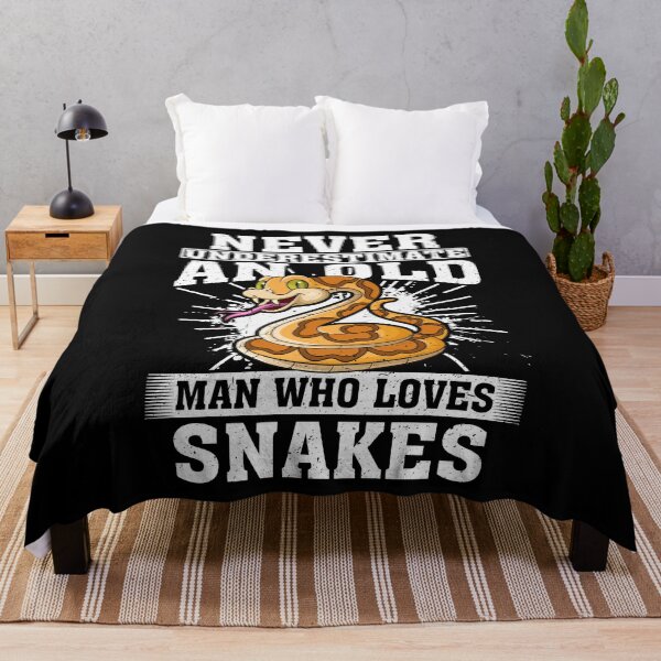 Item preview, Never Underestimate An Old Man Who Loves Snakes designed and sold by CosmoKitsch.