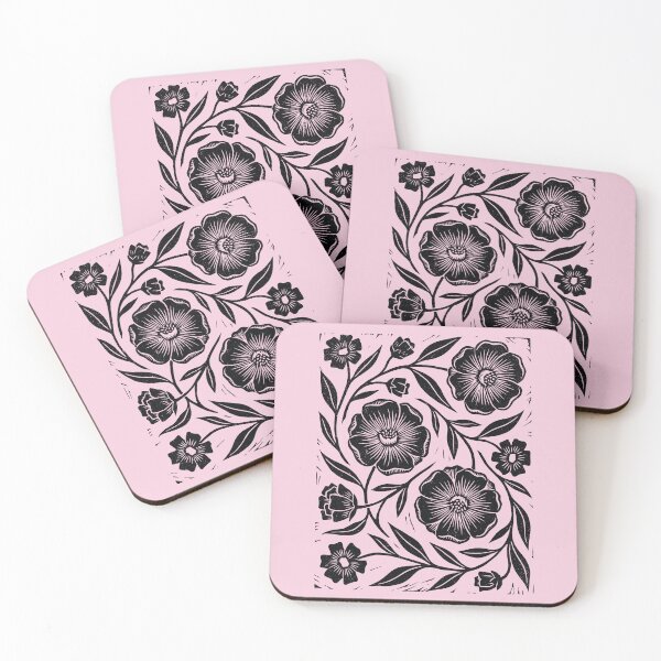 Item preview, Daisy Flowers Lino Style Retro Wildflowers Gardener  designed and sold by Y-Vibes.
