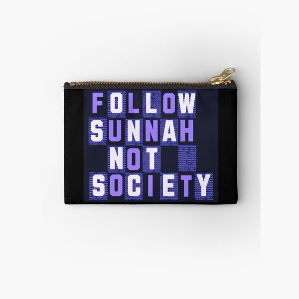 Item preview, Follow Sunnah Not Society (V.4) – Bold Islamic Reminder Typography designed and sold by D-Islamic.