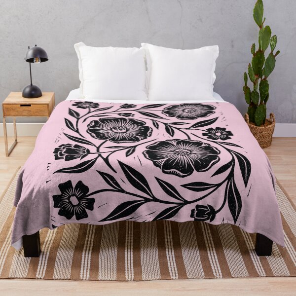 Item preview, Daisy Flowers Lino Style Retro Wildflowers Gardener designed and sold by Y-Vibes.
