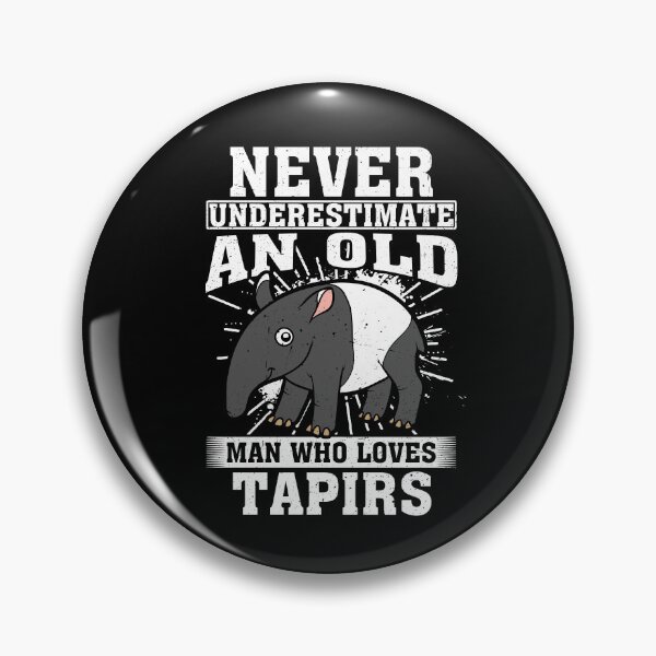 Item preview, Never Underestimate An Old Man Who Loves Tapirs  designed and sold by CosmoKitsch.