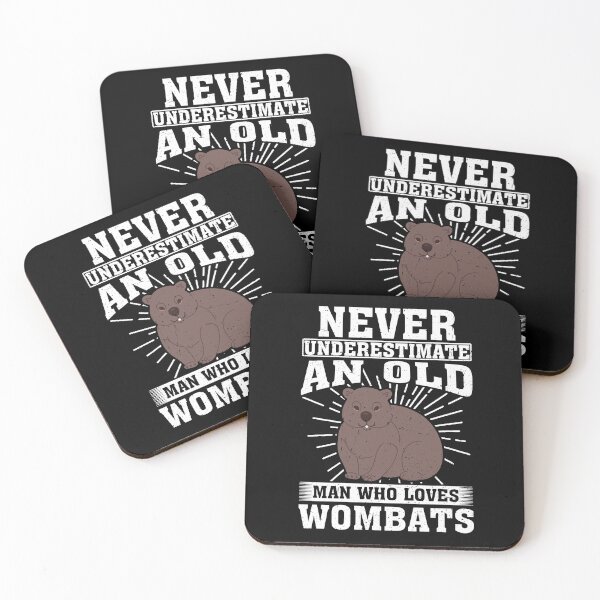 Item preview, Never Underestimate An Old Man Who Loves Wombats  designed and sold by CosmoKitsch.