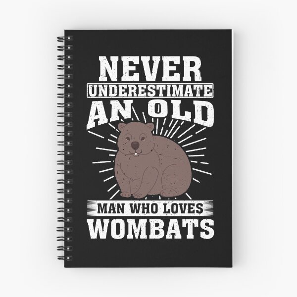 Item preview, Never Underestimate An Old Man Who Loves Wombats  designed and sold by CosmoKitsch.