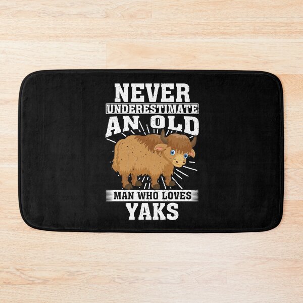 Item preview, Never Underestimate An Old Man Who Loves Yaks  designed and sold by CosmoKitsch.