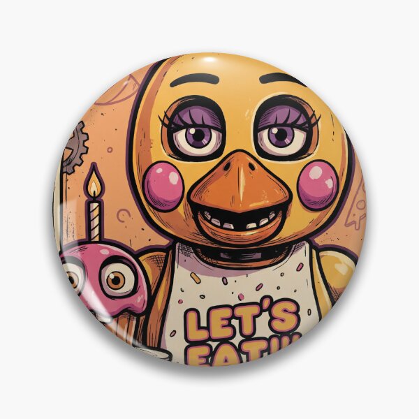 Item preview, FNAF Toy Chica Yellow Chicken Glam Design designed and sold by Senpaiwaves.