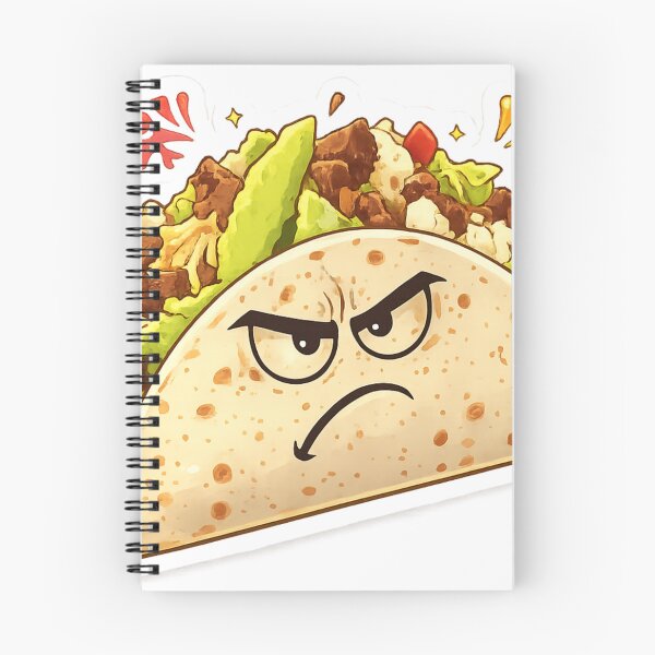 Item preview, Grumpy Taco Cute Food Humor designed and sold by Rebekah Kaiser.