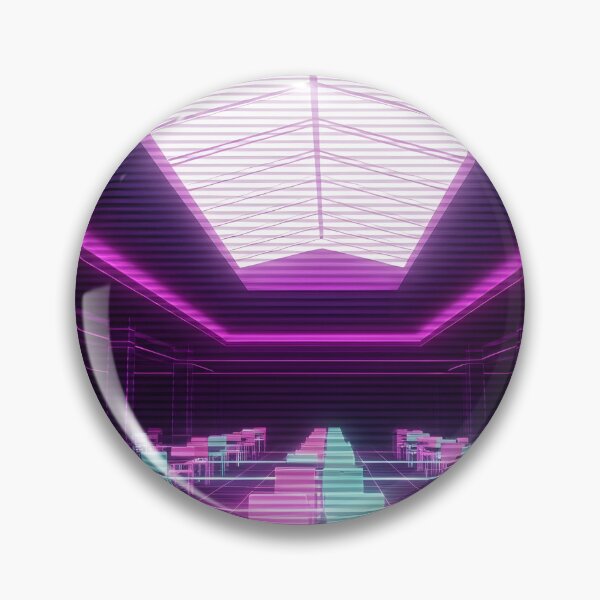 Item preview, Neon Vaporwave Liminal Space Mall Food Court designed and sold by powersunlight.