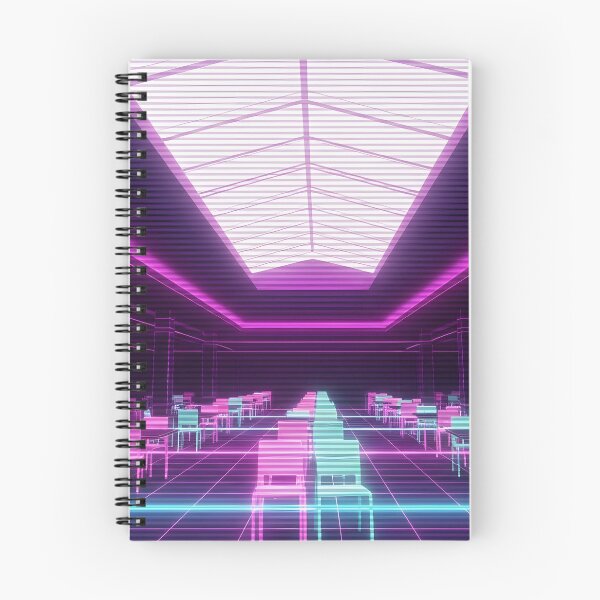 Item preview, Neon Vaporwave Liminal Space Mall Food Court designed and sold by powersunlight.