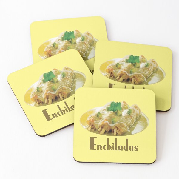 Item preview, Colorful Enchiladas Mexican Food Illustration designed and sold by Arturo Daniel Garcia Palomo.