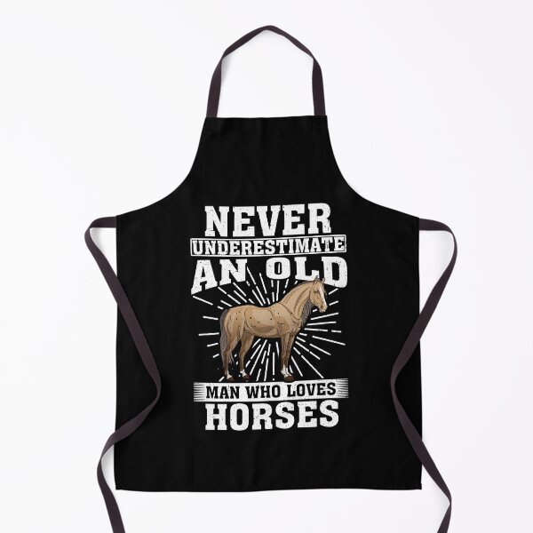Item preview, ever Underestimate An Old Man Who Loves Horses designed and sold by CosmoKitsch.
