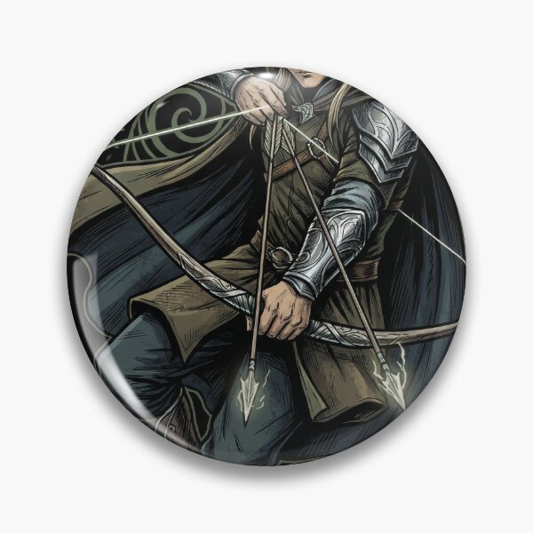 Item preview, Legolas LOTR Fan Art – Tall Lithe Elf Archer Golden Hair Portrait designed and sold by Senpaiwaves.