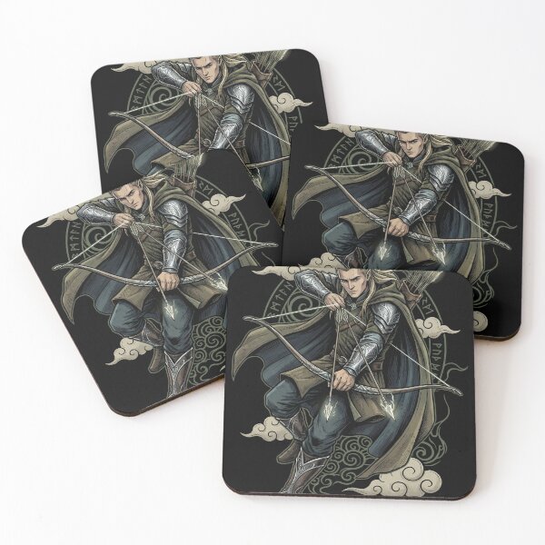 Item preview, Legolas LOTR Fan Art – Tall Lithe Elf Archer Golden Hair Portrait designed and sold by Senpaiwaves.