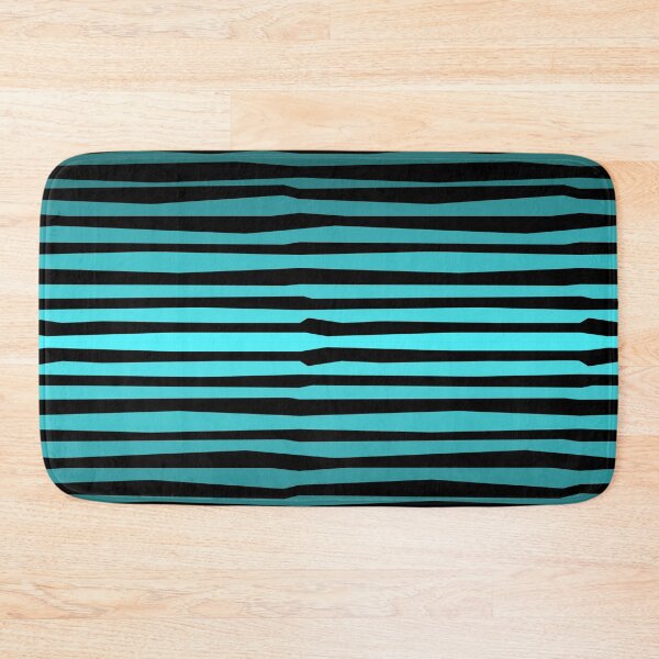 Item preview, Teal & Black Striped Pattern – Dark Minimal Aesthetic designed and sold by dfly-creations.