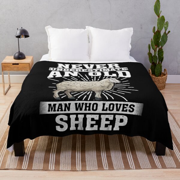 Item preview, ever Underestimate An Old Man Who Loves sheep designed and sold by CosmoKitsch.