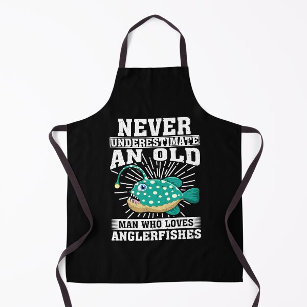 Item preview, Never Underestimate An Old Man Who Loves Anglerfishes designed and sold by CosmoKitsch.