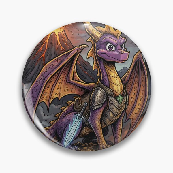 Item preview, LOTR x Spyro Crossover Fan Art – Purple Dragon in Middle-earth Quest Design designed and sold by Senpaiwaves.