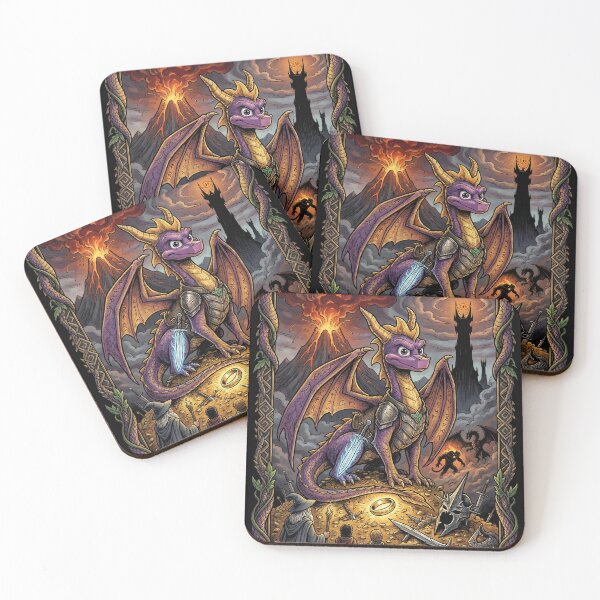 Item preview, LOTR x Spyro Crossover Fan Art – Purple Dragon in Middle-earth Quest Design designed and sold by Senpaiwaves.