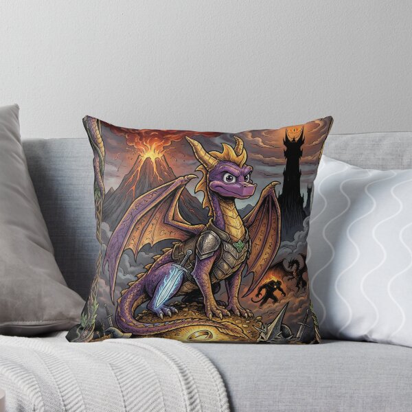 Item preview, LOTR x Spyro Crossover Fan Art – Purple Dragon in Middle-earth Quest Design designed and sold by Senpaiwaves.