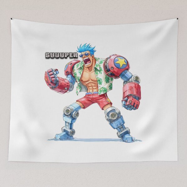 Item preview, SUUUUPER Franky Cyborg - One Piece Anime Franky Art Print designed and sold by DesignArtist.ia.