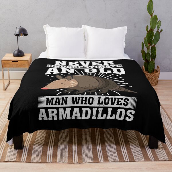 Item preview, Never Underestimate An Old Man Who Loves Armadillos  designed and sold by CosmoKitsch.