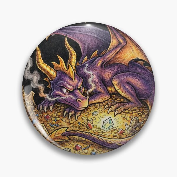 Item preview, Spyro the Dragon Fellowship Inspired – Fire-Breathing Hero Middle-earth Portrait designed and sold by Senpaiwaves.