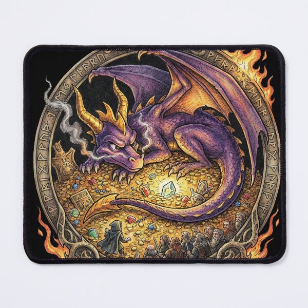 Item preview, Spyro the Dragon Fellowship Inspired – Fire-Breathing Hero Middle-earth Portrait designed and sold by Senpaiwaves.