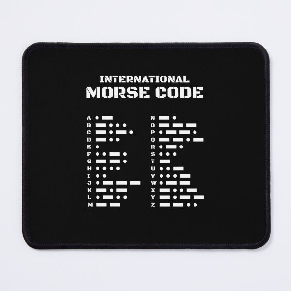 Aperçu de l'œuvre Alphabet du code Morse (26 lettres) blanc créée et vendue par AnnSign.