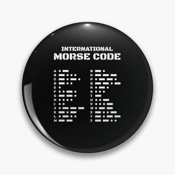 Item preview, Morse Code Chart Alphabet 26 Letters White designed and sold by AnnSign.