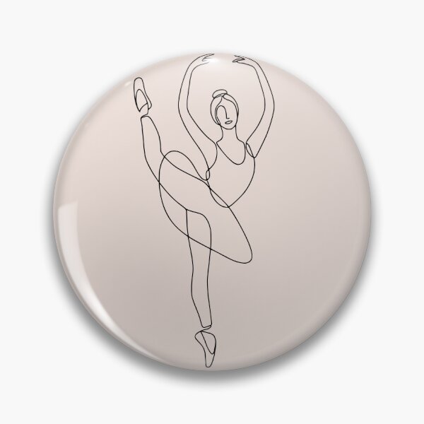Item preview, Elegant Ballerina One Line Drawing designed and sold by Beyond Humble.
