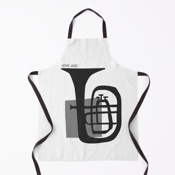 Item preview, Black and White Tuba Design – Love Jazz Music Shirt designed and sold by PhokaPhokich.