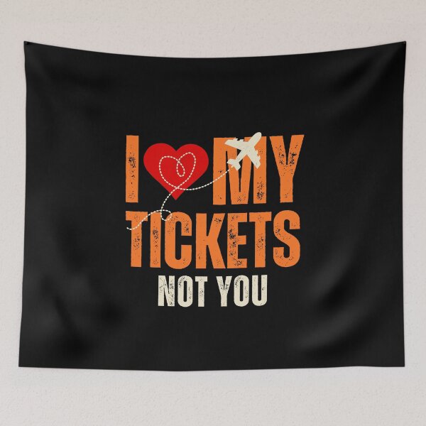 Item preview, Funny Valentine Travel Gift - I Love My Tickets Not You - Solo Traveler designed and sold by MasCorner.