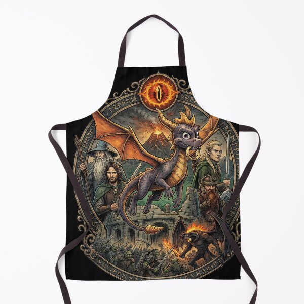 Item preview, Spyro in Middle-earth Fan Design – Fire Breath Orc Slayer Shire Style designed and sold by Senpaiwaves.