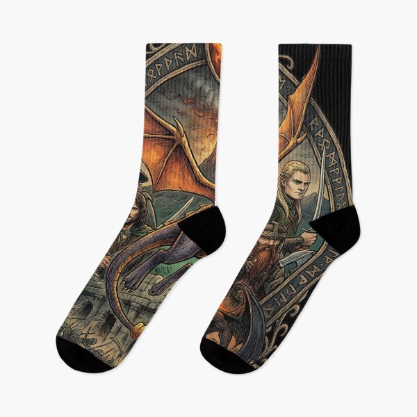 Item preview, Spyro in Middle-earth Fan Design – Fire Breath Orc Slayer Shire Style designed and sold by Senpaiwaves.