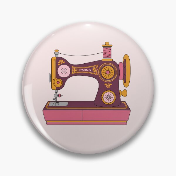 Item preview, Vintage Sewing Machine Illustration – Cute Seamstress & Sewing Lover Design designed and sold by MarJul.