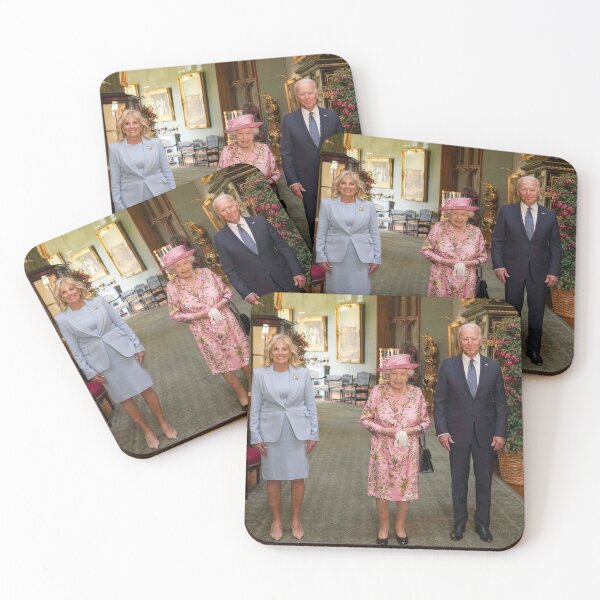 Item preview, Queen Elizabeth II and the Biden couple designed and sold by KNBS.