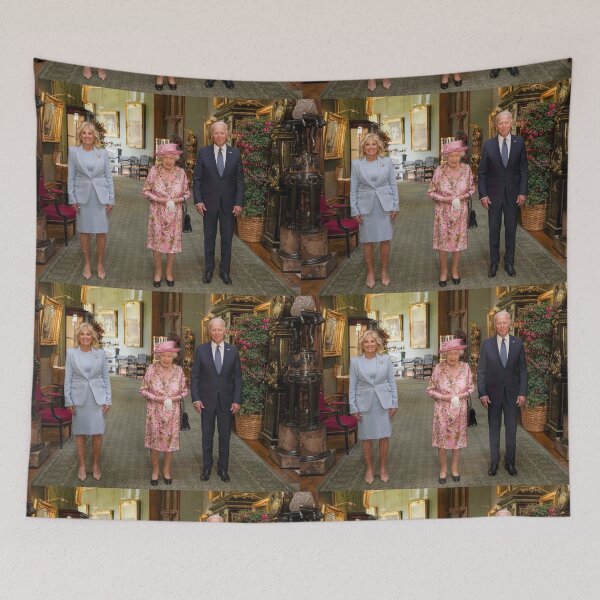 Item preview, Queen Elizabeth II and the Biden couple designed and sold by KNBS.