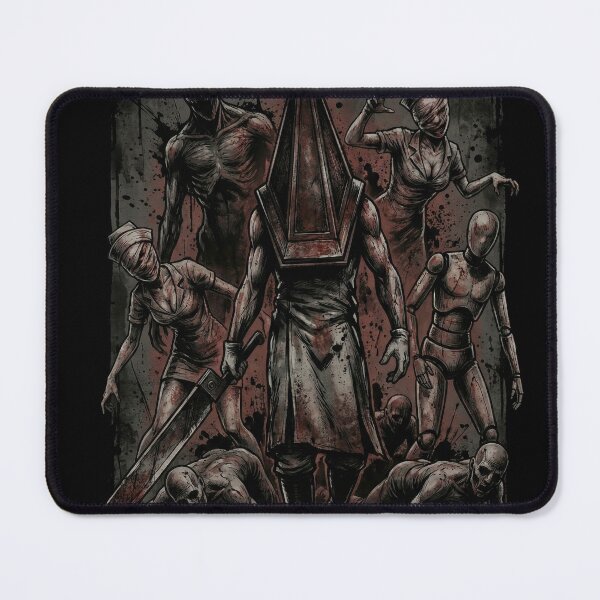 Item preview, Pyramid Head Silent Hill Fan Art – Red Helmet Great Knife Horror Design designed and sold by Senpaiwaves.